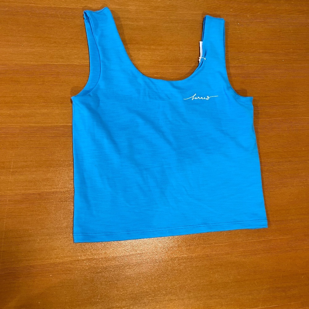 barre3 Ribbed Malibu Scoop Tank